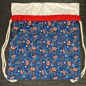 Handmade Drawstring Bag - Captain America